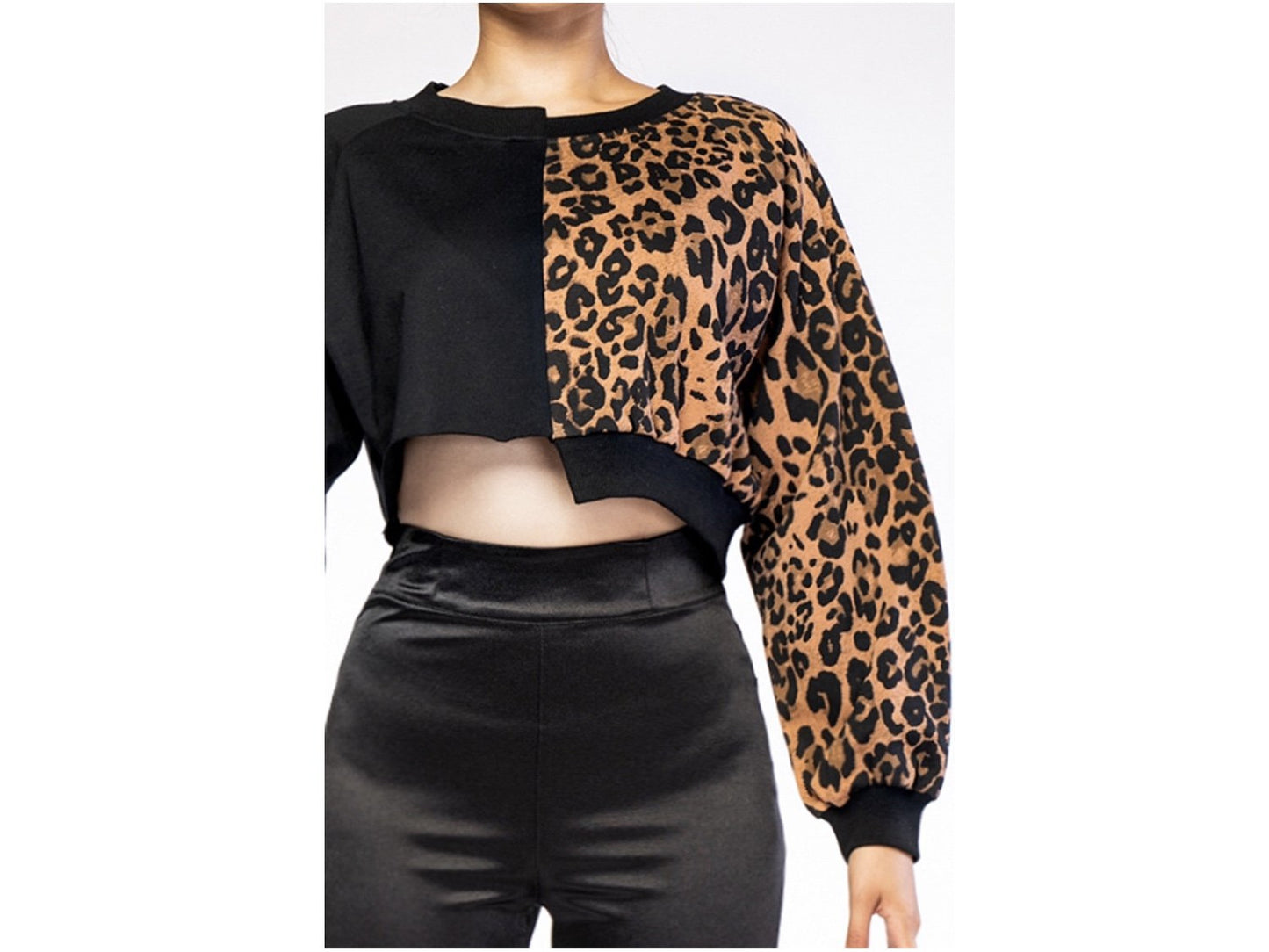 Hard Time Leopard Crop Top